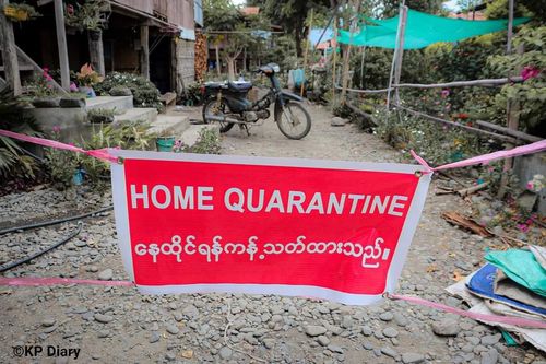 코로나19 확진자 대부분이 자택격리 중인 칼레시 모습.[KP Diary 제공]