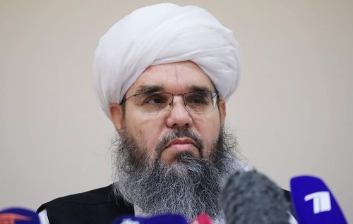 탈레반 대표단 단장 샤하붓딘 델라바르[타스=연합뉴스]