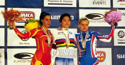 한국 사이클 사상 첫 세계주니어대회 금메달 딴 19세 이혜진[연합뉴스 자료사진]