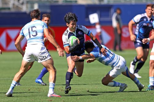 아르헨티나 태클 뿌리치고 돌파하는 정연식[대한럭비협회 제공. 재판매 및 DB 금지]