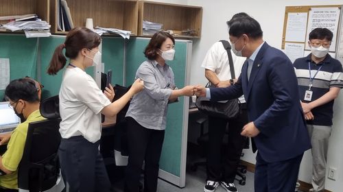 대전 찾은 김두관 의원[촬영 김준호]