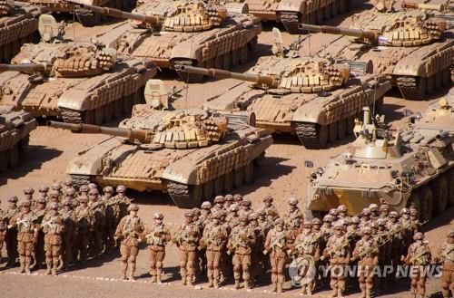 최근 아프가니스탄 접경지에서 열린 러시아와 중앙아시아 국가들의 공동 훈련 모습. [타스=연합뉴스]