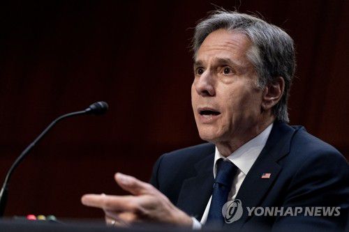 블링컨 미 국무장관[워싱턴 AP=연합뉴스 자료사진]  sungok@yna.co.kr