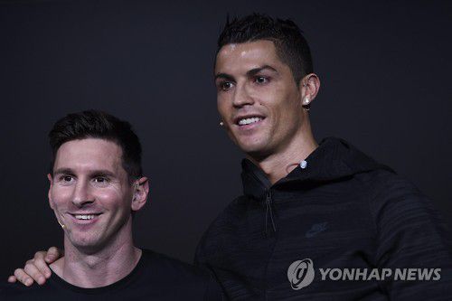 리오넬 메시와 크리스티아누 호날두[EPA=연합뉴스 자료사진]