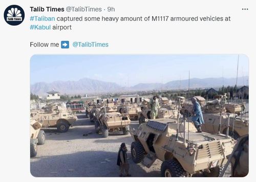 [탈리반 타임스 트위터 캡처. 재판매·DB금지]