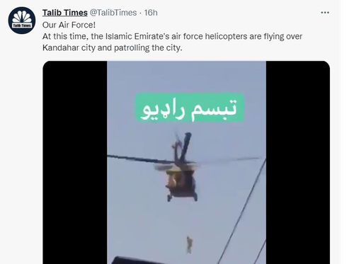 [탈리반 타임스 트위터 캡처. 재판매·DB금지]