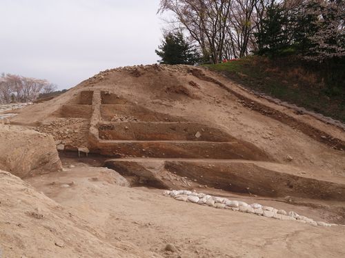 경주 월성 서성벽 단면[국립경주문화재연구소 제공. 재판매 및 DB 금지]