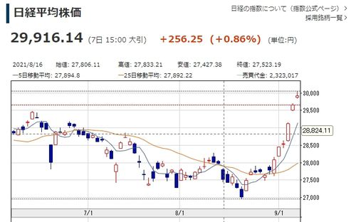닛케이225 3개월 추이 그래프. [시황 페이지 캡처]