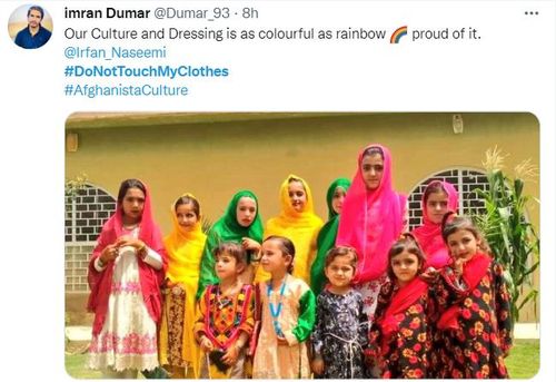 "아프간 전통 의상은 무지개색…자부심 품자"[트위터 @Dumar_93]
