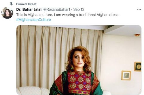 바하르 잘랄리 "이것이 아프간의 문화다"[바하르 잘랄리 박사 트위터 캡처]