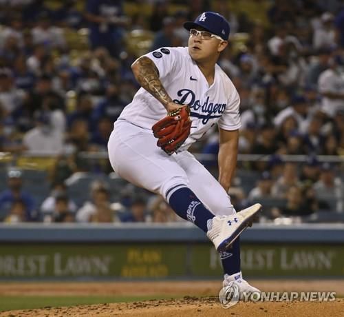 로스앤젤레스 다저스의 훌리오 우리아스[UPI=연합뉴스]