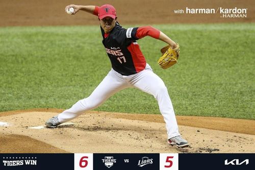 KIA 타이거즈 임기영의 역투[KIA 타이거즈 인스타그램 캡처. 재판매 및 DB 금지]