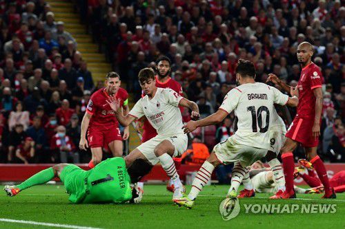 리버풀-AC밀란 경기 모습[AFP=연합뉴스]