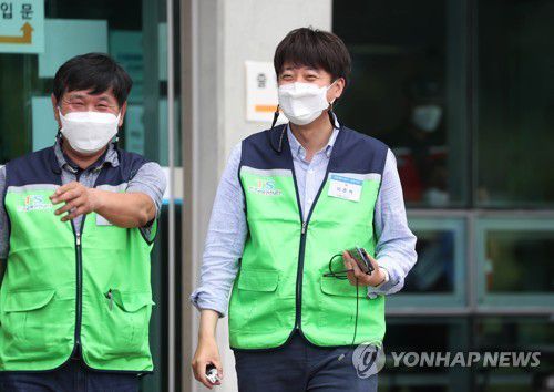 개인택수양수 교육과정 실기교육 받기 위해 이동하는 국민의힘 이준석 대표[연합뉴스 자료사진]