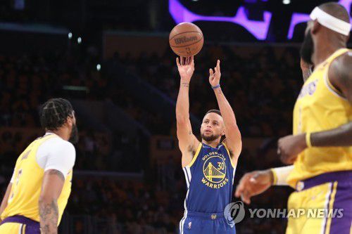 슛하는 스테픈 커리[Kiyoshi Mio-USA TODAY Sports/로이터=연합뉴스]