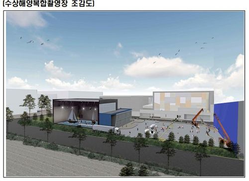 스튜디오큐브 내 구축할 수상해양 복합촬영장 조감도 [문화체육관광부 제공]