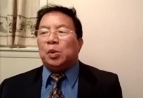 NUG의 아세안 주재 대사 보 흘라 틴.[APHR 페이스북 캡처. 재판매 및 DB 금지]