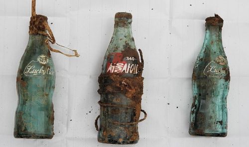 백마고지서 발굴된 화염병 [국방부 제공. 재판매 및 DB 금지]