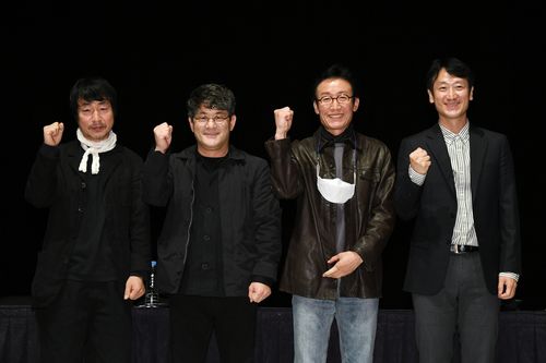 사진 왼쪽부터 고선웅 연출, 김광보 국립극단 예술감독, 임도완 연출, 김명기 배우[국립극단 제공. 재판매 및 DB 금지]