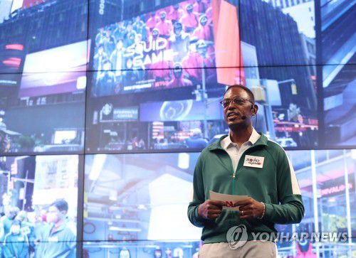 넷플릭스 미디어 오픈 토크(서울=연합뉴스) 임헌정 기자 = 딘 가필드 넷플릭스 정책총괄 부사장이 4일 오전 서울 종로구 JW메리어트 동대문스퀘어에서 열린 '넷플릭스 미디어 오픈 토크'에서 발언하고 있다. 2021.11.4 kane@yna.co.kr