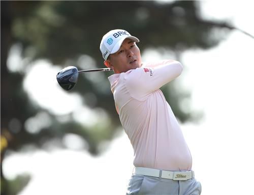 이성호의 2라운드 7번홀 티샷[KPGA 제공. 재판매 및 DB 금지]