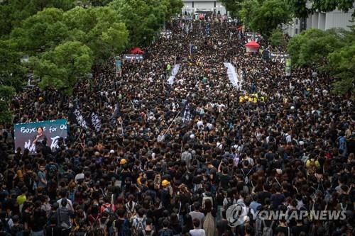 2019년 9월 2일 홍콩 반정부 시위 현장[EPA 연합뉴스 자료사진. 재판매 및 DB 금지]