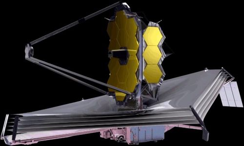 5겹 태양방패막과 부경이 설치된 장면[NASA Goddard Space Flight Center 제공/ 재판매 및 DB 금지]