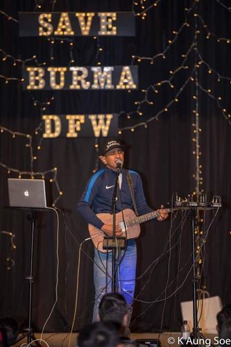 '싸웅 우 흘라잉' 미얀마 가수의 미국 콘서트 장면[SNS 캡처. 재판매 및 DB 금지]