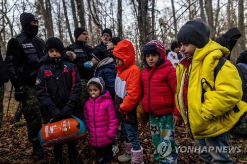 벨라루스-폴란드 국경[AFP 연합뉴스 자료사진. 재판매 및 DB 금지]