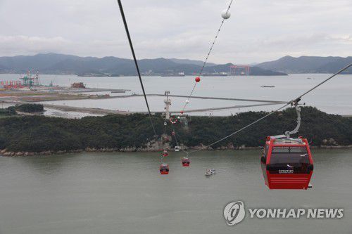 목포항 비경[목포해상케이블카 ㈜ 제공·재판매 및 DB 제공 금지]