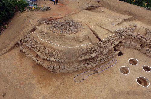 덕진산성서 통일신라시대 축조 추정 외성문터·성벽 확인[파주시 제공. 재판매 및 DB 금지]
