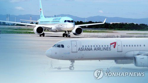 대한항공-아시아나(CG)[연합뉴스TV 제공]