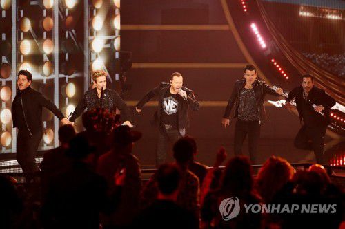 공연하는 뉴키즈온더블록[로이터=연합뉴스 자료사진. 재판매 및 DB 금지]