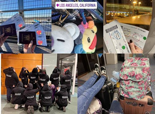 BTS 콘서트 관람을 위해 길을 나섰다고 알리는 각종 인증샷[트위터 게시물 캡처. 재판매 및 DB 금지]