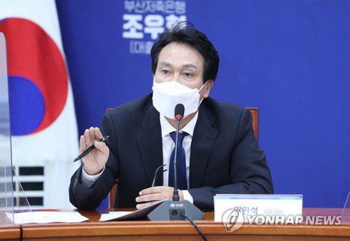 발언하는 민주당 안민석 의원지난 10월 19일 국회에서 열린 더불어민주당 '화천대유 토건비리 진상규명 태스크포스(TF) 2차 회의에서 안민석 의원이 발언하고 있다. [연합뉴스 자료사진]