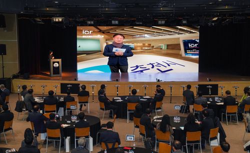 출범식에 가상 공간으로 인사말 하는 이재수 춘천시장[강원정보문화진흥원 제공.재판매 및 DB 금지]