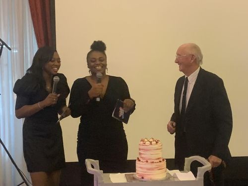 한국전 참전용사 패릿 준장(오른쪽)[촬영 최윤정]