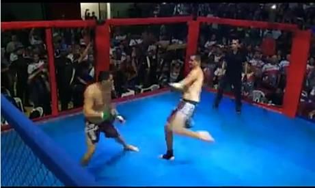 브라질 시장, 시정 비판하는 정치인 격투기로 제압[브라질 뉴스포털 UOL 화면 캡처.재판매 및 DB 금지]