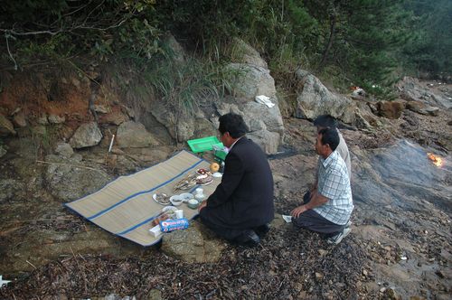 전남 장흥에서 갯제를 치르는 광경[문화재청 제공. 재판매 및 DB 금지]