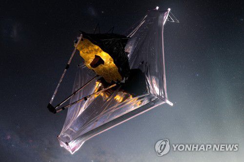 제임스 웹 우주 망원경(일러스트)[UPI/NASA 연합뉴스 자료사진. 재판매 및 DB 금지]