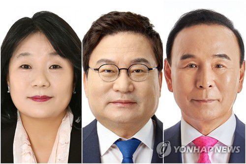 (왼쪽부터) 윤미향 - 이상직 - 박덕흠[연합뉴스 자료사진]