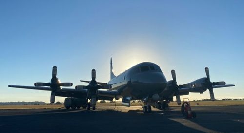 17일(현지시간) 뉴질랜드에서 통가로 파견된 정찰기.[뉴질랜드 국방부(NZDF) 트위터 캡처. 재판매 및 DB 금지.]