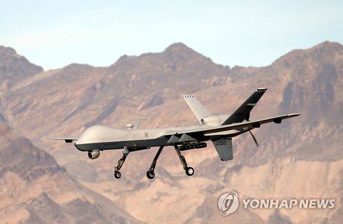 아프간 공습에 쓰인 미군 무인기 MQ-9 '리퍼'[AFP=연합뉴스 자료사진. 재판매 및 DB 금지]