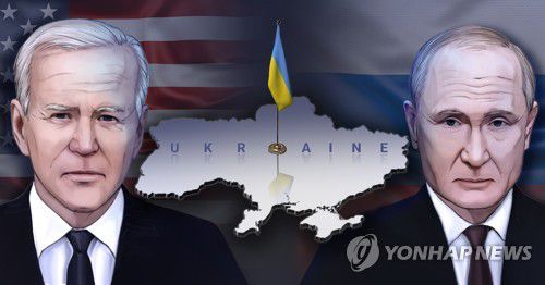 우크라이나 사태 - 미러 정상 (PG)[백수진 제작] 일러스트