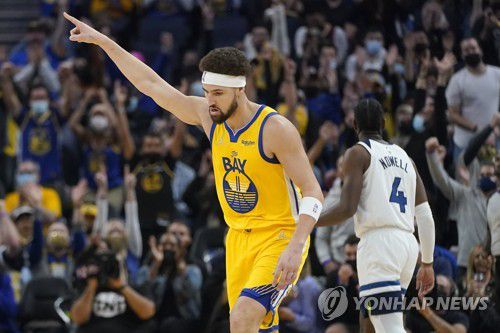 골든스테이트의 클레이 톰프슨.[AP=연합뉴스]