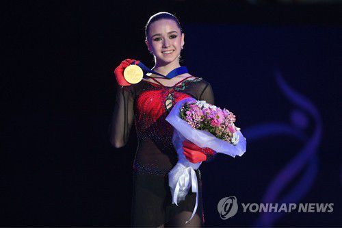 러시아 피겨스케이팅 간판 카밀라 발리예바[AFP=연합뉴스]