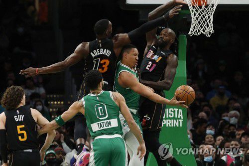 보스턴-마이애미 선수들 경기 모습[USA TODAY Sports=연합뉴스]