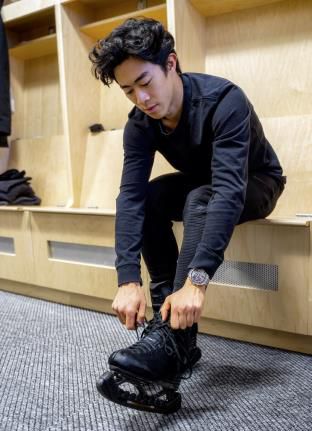 피겨 선수 네이선 첸[오메가 제공. 재배포 및 DB금지]