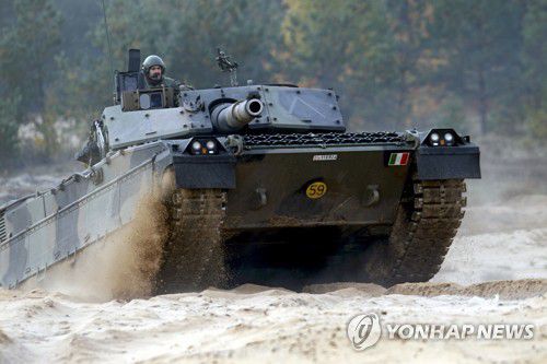 라트비아서 나토군 합동군사훈련[EPA 연합뉴스 자료사진. 재판매 및 DB 금지]