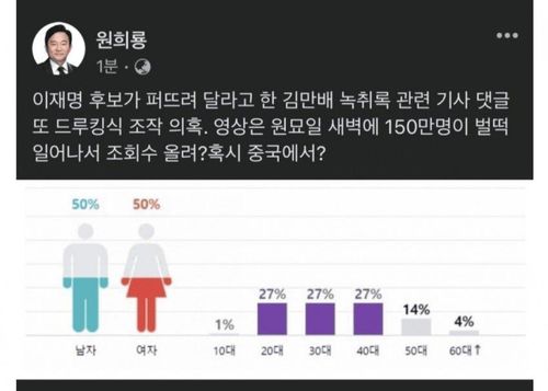 [원희룡 정책본부장 페이스북 캡처. 재판매 및 DB 금지]
